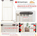 Lumizone Extra Tall Pet Gate 55.12" High Pressure Mounted 34.06"-38.38" Extra - Image 9