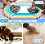 Cat Food Mat 24''x16'', Absorbent Cat Mats - Image 5