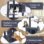 Sweetcrispy 70 Inch Cat Tree Tower, Indoor Cat Condo - Image 4