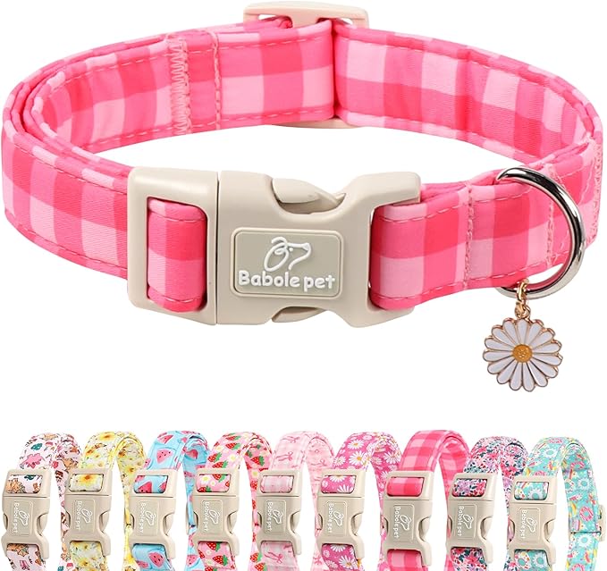 Girl Dog Collar for Puppy Small Dogs by Babolepet