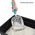 WePet Cat Litter Scoop, Aluminum Alloy Sifter, Kitty Metal Scooper, Deep Shovel - Image 6