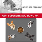 39.4"x29.5" Large Pet Food Mat, Silicone Dog Mats - Image 6