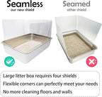 3PCS Cat Litter Box Pee Shields, Transparent Easy Clean Splash Guard - Image 5