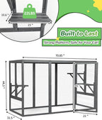 Catio Outdoor Cat Enclosure, Wooden Large Catios - Image 7