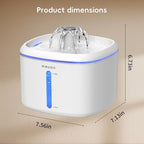 Cat Water Fountain, 84oz/2.5L Pet Cat Fountain – Ultra Quiet Upgraded Automatic - Image 8