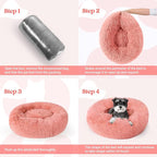 rabbitgoo Dog Bed for Small, 24 inches Machine Washable, Fluffy Donut Pet Bed - Image 9