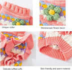 Small Dog Sweater, Knitted Tulip Cat Sweater, Warm Thick Holiday Puppy Clothes - Image 3