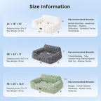 Orthopedic Cat Couch Bed for Indoor Cats, Cute Pet Sofa - Image 2