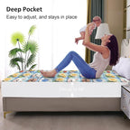 Waterproof Mattress Protector King, Fitted Sheet Style Breathable Mattress Cover - Image 4