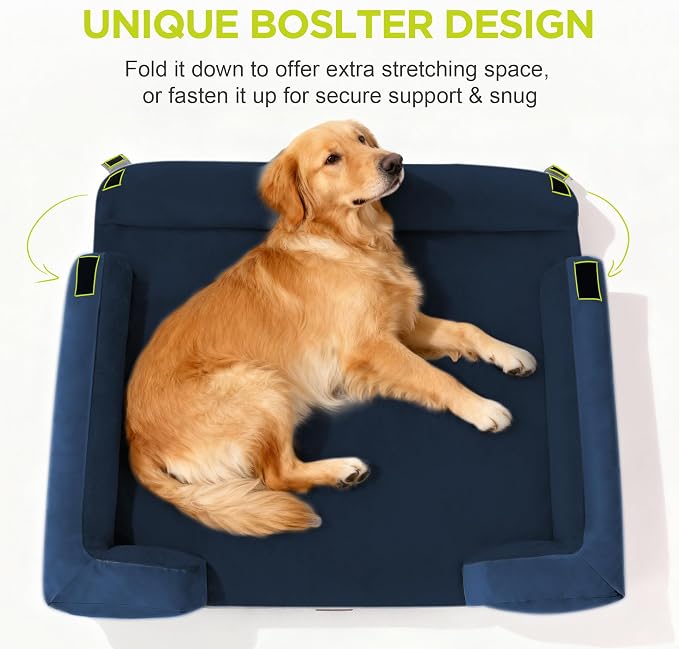 Orthopedic Dog Bed for Extra Large Dogs, XXL Waterproof Egg Crate Memory Foam - Image 3