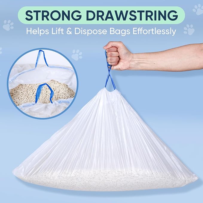 80 Count Jumbo Cat Litter Box Liners, Cat Litter Liners - Image 4