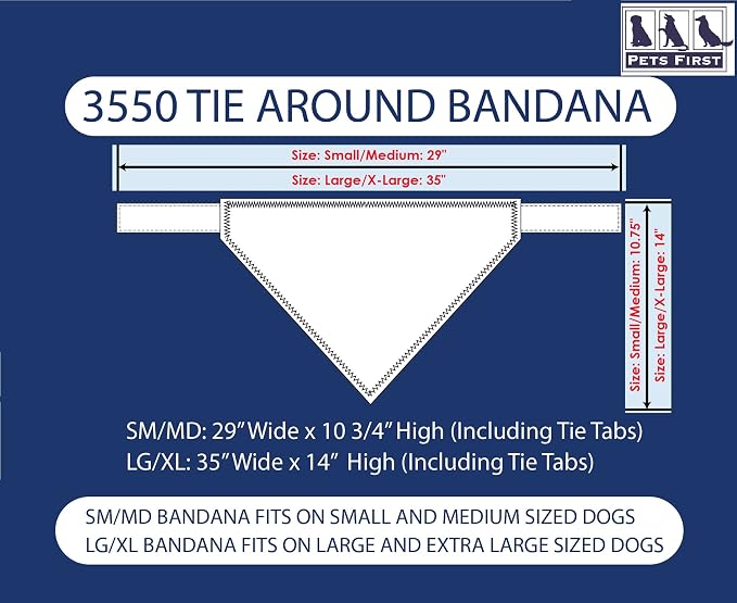 NFL Kansas City Chiefs TIE Bandana, Large/X-Large. Dog Bandana Scarf Bib - Image 2