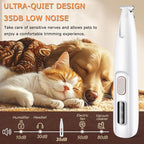 1PC Dog Paw Trimmer with LED Light, 35dB Low Noise Precision Pet Paw Trimmer - Image 3