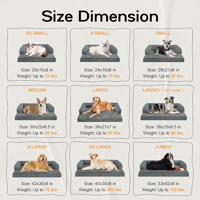 Small Dog Bed Orthopedic Washable Cat Bed Memory Foam Small Couch Sofa Indoor - Image 2