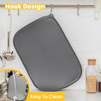 Silicone Dog Food Mat with Side Pocket & Hook Hole, Soft Raised Edges, Easy - Image 4