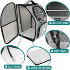PetAmi Dog Backpack Carrier for Small Large Cat, Ventilated Pet Hiking Backpack - Image 4