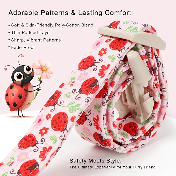 Lucky Ladybug Dog Collar for Puppy Small Dogs - Image 4