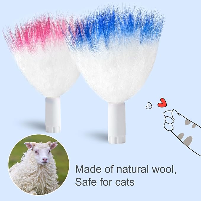 ORSDA 6Pcs Interchangeable Attachments Cat Feather Toys Replaceable Feathers - Image 7