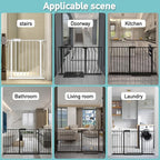 WAOWAO Baby Gate 66.93-71.61" Extra Wide Pressure Mounted Walk Through Swing - Image 5
