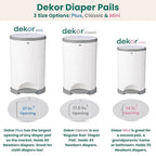 Diaper Dekor EKO Classic Diaper Pail - Image 5