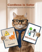 Cat Water Fountain Wireless Cordless: Cat Fountain Battery Operated - Image 2