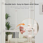 74.80-98.43'' Extra Tall Cat Gate, Adjustable 33.86” and 35.80" Wide, - Image 9
