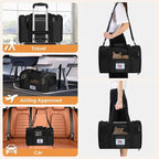 Cat Carrier Soft for Pets Up to 15 Lbs, Cat Travel Bag - Image 7
