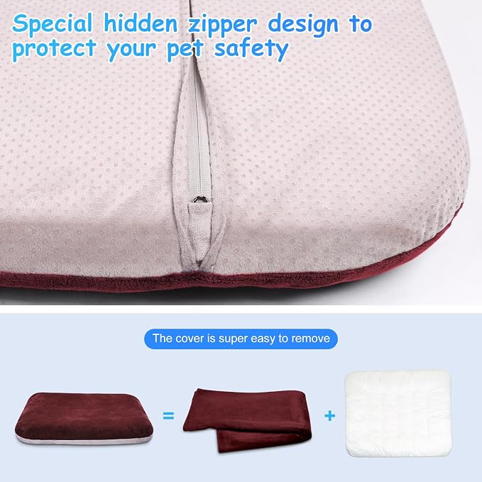 Magic Dog Super Soft Extra Large Dog Bed, 47 Inches Jumbo Orthopedic Foam Pet - Image 5