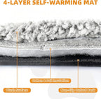 KOOLTAIL Self Warming Cat Bed, 4 Pack 16*20in Plush Extra Warm Self Heating Pet - Image 4