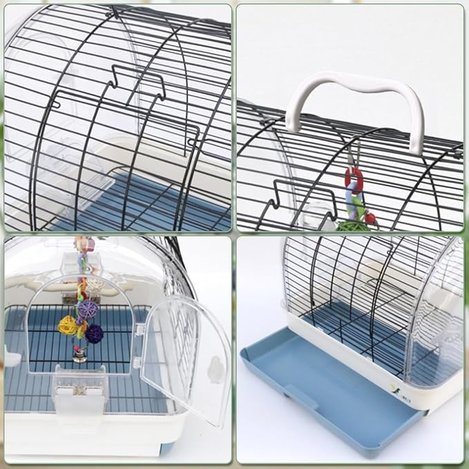 Travel Bird Cage Carrier, Portable Travel Parrot Cage - Image 5