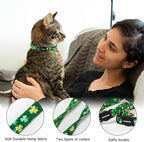 2 Pack St.Patrick's Day Kitten Collars, DOGWONG Cute Shamrock Breakaway Kitty - Image 2