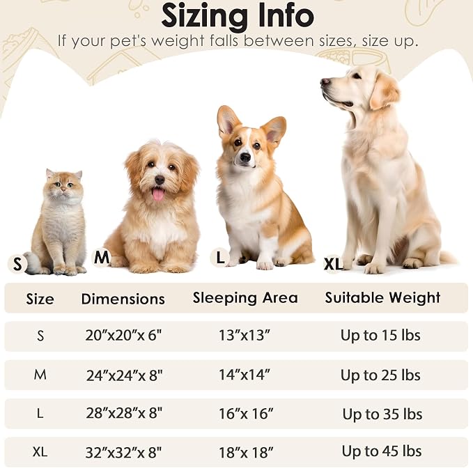 Hoewina Dog & Cat Bed, 20in Cat Beds - Image 2