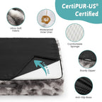 Orthopedic Dog Bed for Large Medium Size Dog, Soft and Warm Faux Fur Sofa for - Image 4