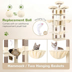 Globlazer Big Cat Tower for Indoor Cats, 80inch Cat Tower for Multiple Adult - Image 5