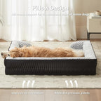 Orthopedic Dog Bed for Large Dogs, Egg Crate Foam Bed for Large Dogs, Equipped - Image 3