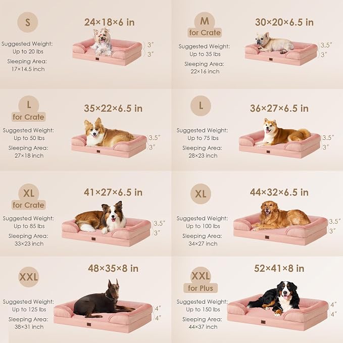 EHEYCIGA Orthopedic Dog Beds for Extra Large Dogs, Waterproof Memory Foam XXL - Image 2