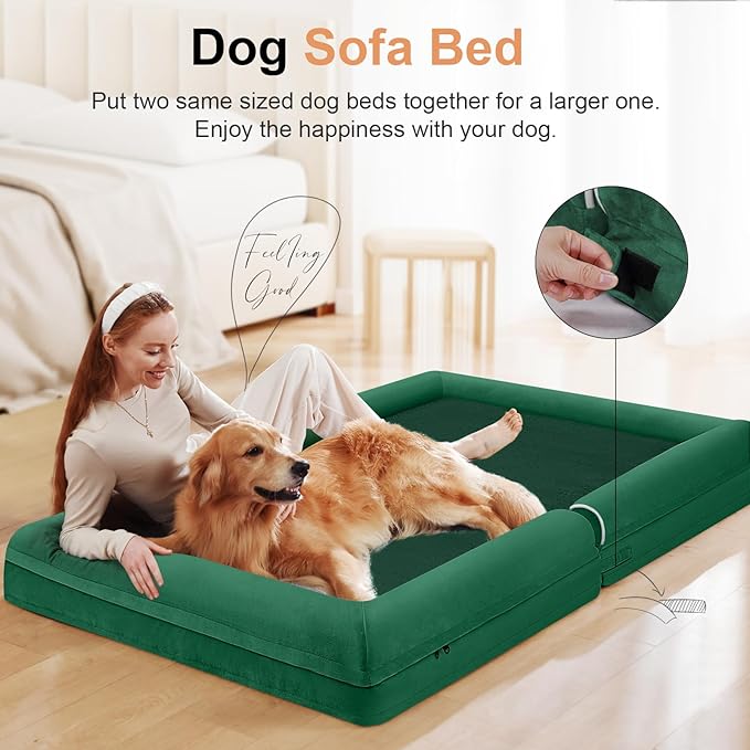 Large Dog Bed Orthopedic Washable: Beds Bolster XL Bed Big XLarge Dogs Egg - Image 3