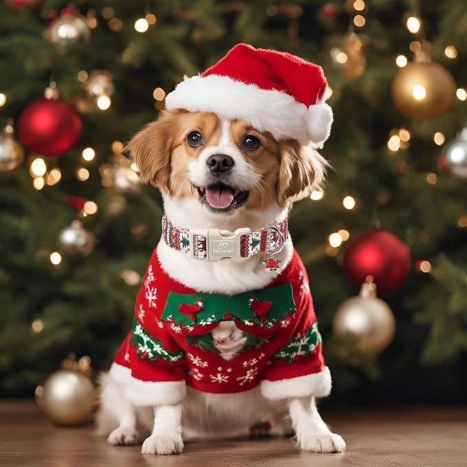 Christmas Dog Collar for Medium Dogs - Image 2