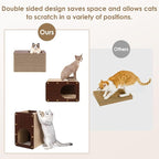 EHEYCIGA Cardboard Cat Scratcher House, 17-Inch Corrugated Cat Scratcher - Image 4