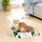 Cat Scratcher Cardboard, 2 in 1 Oval Cat Scratch Pad Bowl - Image 8