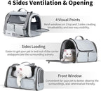 FUKUMARU Cat Carrier, Soft-Sided Small Dog Carrier, Large Cat Travel Bag - Image 5