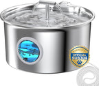 Cat Water Fountain Stainless Steel: 2.6L Cat Fountain by UMOCUOY
