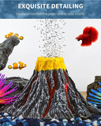 Uniclife Aquarium Volcano Ornament Kit Realistic Resin Volcanic Decoration - Image 4