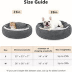 SIWA MARY Small Dog Bed with Attached Blanket, Cozy Donut Cuddler Anti-Anxiety - Image 5