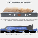 MIHIKK Waterproof Dog Beds Large Sized Dog Orthopedic Dog Beds - Image 2
