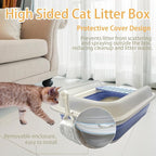 Collapsible Kitten Litter Box, Open Small Cat Litter Box - Image 3