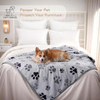 Waterproof Dog Blankets Pet Blanket 60"x80", Soft Fluffy Sofa Car Bed Protector - Image 6