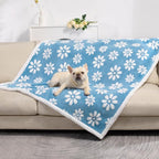 Waterproof Blanket for Dog Puppy Cat, Cute 3D Textured Flower Dog Blanket for - Image 5