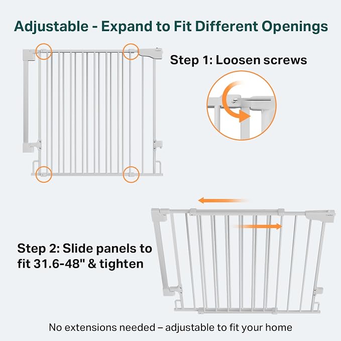 Cumbor 34" Extra Tall Baby Gate - Image 4