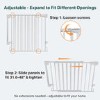 Cumbor 34" Extra Tall Baby Gate - Image 4